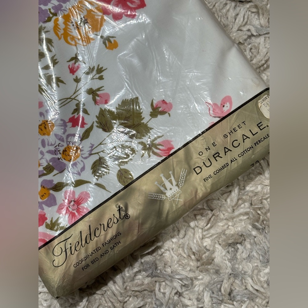Vintage Floral Print Sheet Twin 72 X 108 - Picture 5 of 7